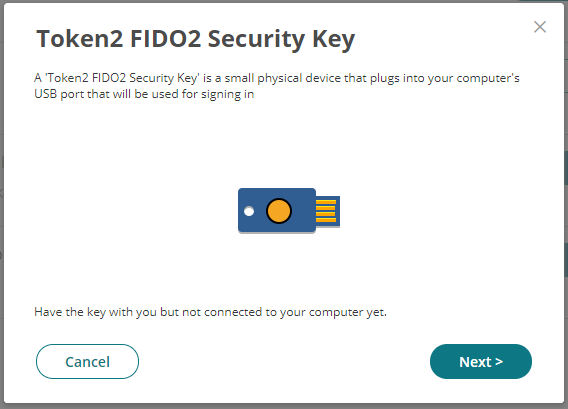 Using Token2 FIDO2 Security Keys with Cyberark Idaptive