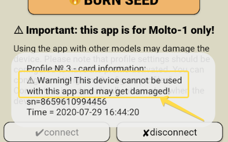 TOKEN2 NFC Burner for Molto1 - Android App