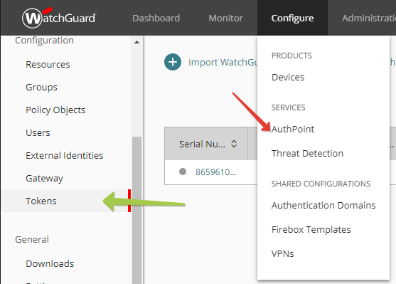 Using Token2 TOTP hardware tokens with WatchGuard AuthPoint