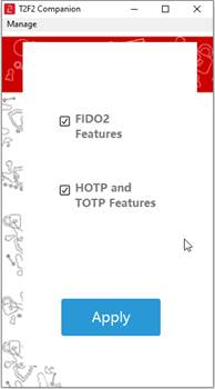 TOKEN2 T2F2 Companion app for Windows v0.2.3