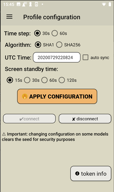 Android NFC Burner app for the second-generation single-profile Token2 programmable tokens