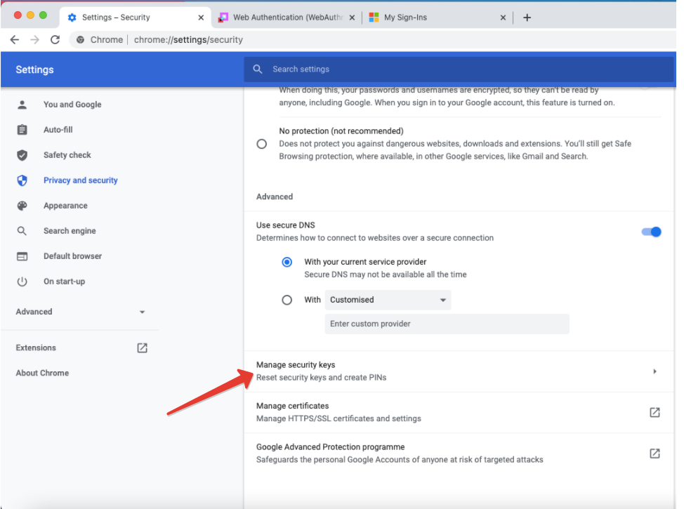 Managing T2F2 FIDO2 keys under macOS or Linux