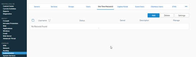Sophos XG Firewall: Enable Token2 classic hardware tokens for multi-factor authentication