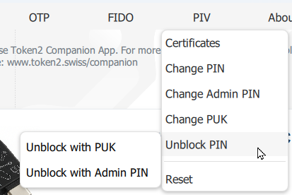 PIN and PUK Management