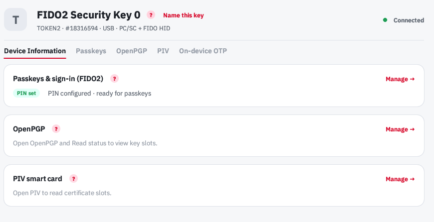 Token2 Companion - Rust edition - Keyroost